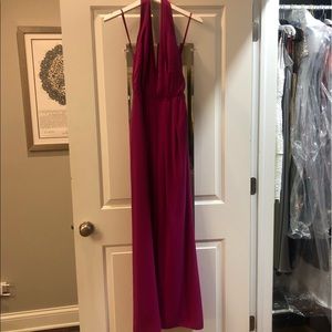 Jill Jill Stuart hot pink gown